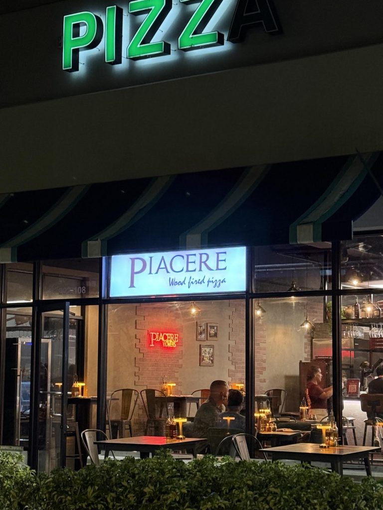 Piacere Pizza Outside Boca Raton